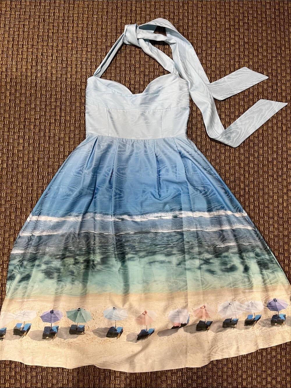 Karen Millen by Lydia tie up scenic print Maxi Dress - Picture 5 of 13